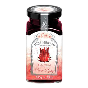 WILD HIBISCUS FLOWERS IN ROSE SYRUP 350g (3 Pack)